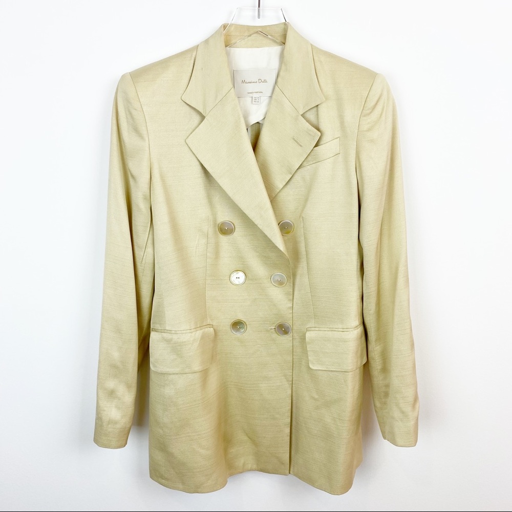 Massimo Dutti | Structured Cream Double Breasted … - image 3